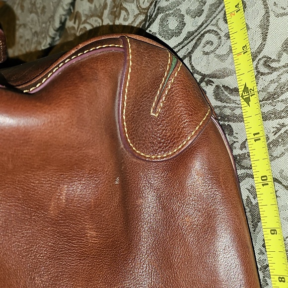 Dooney & Bourke Brown Leather Shoulder Bag,  Florentine,Italian
